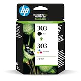 HP 303 (3YM92AE) Original Druckerpatronen 2 Count (Pack of 1) für HP ENVY 6200,...