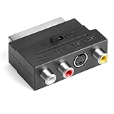 Yewseas Scart Auf 3X Cinch Buchsen In/Out Umschalter + S-Video 3s-VHS Av Audio...