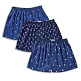 CINVIK Herren-Boxershorts, Urlaubsboxer, tropische Boxershorts mit Eingriff, Baumwolle,...