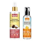 Hitzeschutzspray für das Haar, Hitzeschutzmittel, Keratinprotein
