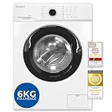 Exquisit Waschmaschine 6kg, Energieeffizienzklasse A, max. 1000 U/min, ECO 40-60,...