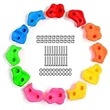 Uhidka 12 Stück Klettergriffe für Kinder, Kletterwand-Klettergriffe für Den Einsatz im...