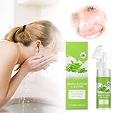 Green Tea Foam Facial Cleanser Gently Cleans Facial Skin Delicate Pores Refreshing And...