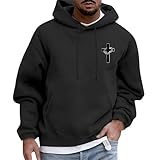 Dasongff Hoody Herren mit Kapuze Henley Shirt Outwear Mäntel Tops Jogging Freizeit Jacke...