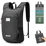 HALOVIE Ultraleicht Faltbarer Rucksack 10L für Herren Damen Outdoor Tagesrucksack Kompakt...