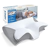 HOMCA 2 in 1 Ergonomisches Nackenkissen Orthopädisches Kopfkissen Memory Foam...