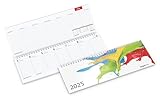 Tisch-Querkalender 2025 TEMPO | Terminplaner 1 Woche auf 2 Seiten | 30,5 x 10,5...
