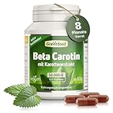 Beta Carotin, 50.000 i.E. (30 mg), 120 Vegi-Kapseln, hochdosiert - Vorstufe von...