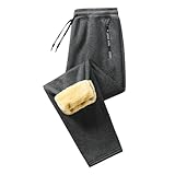 Foweknow Herren Winterhose Warme Gefüttert Thermohose Skihosen Kordelzug Winddicht...
