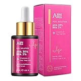 ANAiRUi AHA 30% + BHA 2% Peeling Gesicht in 5-10 Minuten, Gesicht Exfoliant mit Aloe Vera...