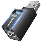 KiWiBiRD Mini USB-Hub mit Mehreren Anschlüssen 1x USB 3.0, 2X USB 2.0, USB...