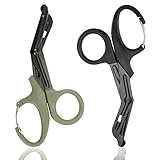GRILAZ Medizinische Verbandschere EMT-Scheren 2er SET - 19 CM / 7,5 Zoll Länge...