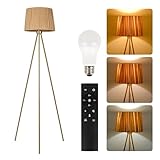 Allesin Stehlampe wohnzimmer, stufenlos dimmbar und Farbtemperatur einstellbar,...