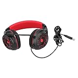 Gaming-Headset, 3,5 Mm Kabelgebundener Over-Ear-Gaming-Kopfhörer mit Noise...