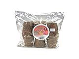 6 x Futterspender mit Talgfüllung, Kokosfaser, Erdnussgeschmack, 1,6 kg