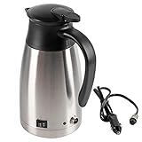 FLEXMAN 1000 ml Autokessel, 23,5 X 12 cm Edelstahl 12 V Kaffeemaschine, Tragbare...
