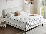 Sleremind Matratze 140x200 cm, Taschenfederkernmatratze Härtegrad H3 mittelfest, 7 Zonen...