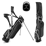 LIFEZEAL Golftasche, Tragbare Golfschlägertasche mit 4-fachen Trennwänden, Golf Stand...