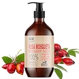 Hagebuttenöl 100% reines organisches veganes - 250 ml - gegen Narben und...