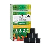 McBrikett KOKOKO MINI Cubes Premium Grillkohle für Tischgrills, 1 kg Bio Kokos...