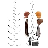 Schalhalter mit 12 Silikon Haken, KleiderbüGel Schal mit 360° Drehbaren Haken,...