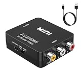 RCA auf HDMI Adapter | GANA AV auf HDMI Konverter AV zu HDMI Adapter Unterstützung 1080P...
