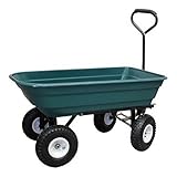 Grafner Gartenwagen mit Kippfunktion, belastbar bis 300 kg, mit 75 Liter Kunststoffwanne...