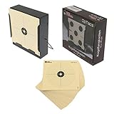 OpTacs - Kugelfang Scheibenkasten 14x14 cm Flach aus Metall inkl. 50 Zielscheiben für...