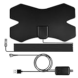 HD-TV-Antenne - DVB-T2 Indoor-TV-Antenne Outdoor mit klarem Bild |...