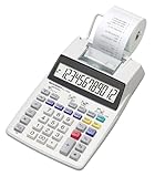 Sharp Druckender Tischrechner EL-1750V (großes 12-stelliges LC Display, schwarz rote...