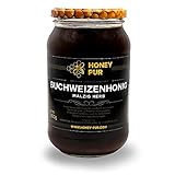 Echt Buchweizen-Honig im Honigglas 1,2 KG Bienenhonig Naturprodukt ohne Zusätze