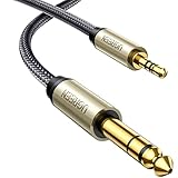 UGREEN 3.5mm Klinke auf 6.35mm Klinke Kabel Aux Stereo Audio Kabel unterstützt für...