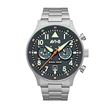 AVI-8 Herren 43.5mm Hawker Hurricane Carey Dual Time Gutersloh Japanische Quarz...
