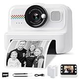 HiMont Kinderkamera Sofortbildkamera, 1080P Sofortbildkamera Kinder mit 32GB Karte & 3...