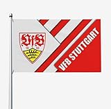 V-Fb Stu-Ttgart Familienflagge Gartenflagge Garten Gedruckt Welcome Party Fahne Deko...
