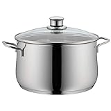 WMF Diadem Plus Kochtopf groß 24cm, Glasdeckel, Fleischtopf Induktion 6,5l, Cromargan...