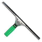 Unger ErgoTec 79001 Fensterabzieher, 45 cm, Gummi-Abziehklinge, Edelstahlkanal &...