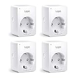TP-Link Tapo Smart WLAN Steckdose,Alexa Steckdose 4er Pack, Smart Home WiFi Steckdose,...