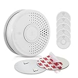 SHD Rauchmelder mit Magnethalterung (6X) Feuermelder | 10-Jahres-Garantie...