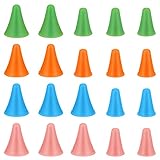 20 Stück Maschenstopper Farbe Stricknadeln Punktschutz Große und Kleine Gummi...