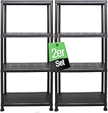 Ondis24 Schwerlastregal, 2er Set, Kellerregal, Lagerregal, Steckregal, 135 x 60...