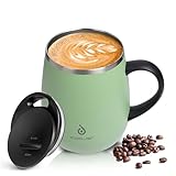 Ideus Kaffeebecher 470 ml (16 oz), doppelwandige vakuumisolierte Kaffee- und Teetasse aus...