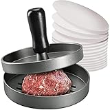 Burger Press & 100 Wachspapier Antihaft-Fleisch Patty Hamburger Maker für die...