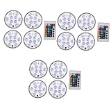 Gadpiparty 3 Sätze Tauchlampe Mit Fernbedienung Geführtes Tauchlicht Kerzenlicht Unter...