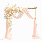 EBETA Hochzeit Querbehang Freihanddeko für Hochzeitsbogen & Traubogen Himmelbett...