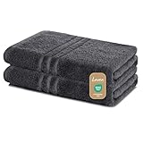 Lavea 2er Set Duschtuch 70x140 cm, Frottierserie Elena - Premium Dusch-Handtuch...