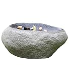 Dehner Gartenbrunnen Rock mit LED Beleuchtung, ca. 60 x 40 x 27.5 cm, Polyresin,...