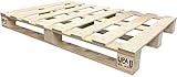 LIPA Bett Palettenbett 140 x 200 cm Massivholzbett Holzbett 140cm Holz Bettgestell...