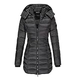Steppmantel Damen Lang, Wintermantel Damen, Daunenjacke, Daunenmantel, Puffer Jacke,...