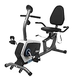 ISE Ergometer Liege- Heimtrainer mit Magnetbremse, Pulssensoren und LCD-Display,...